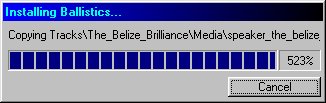 InstallingBallistics... at 523 percent