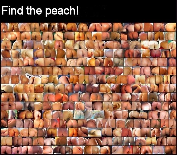 Find the peach!