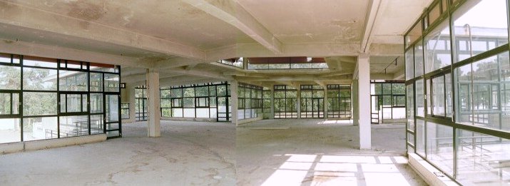 Main building dining hall, composition of two pictures